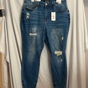 NWT Judy Blue Rainbow Thread High Waist Skinnies